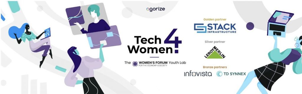 Affiche Tech 4 women avec le logo TD SYNNEX
