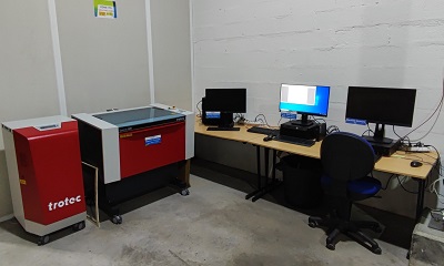 gravure laser du centre d'intégration