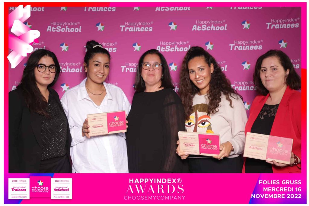 Récompenses Happy Trainees, photo de groupe équipe RH