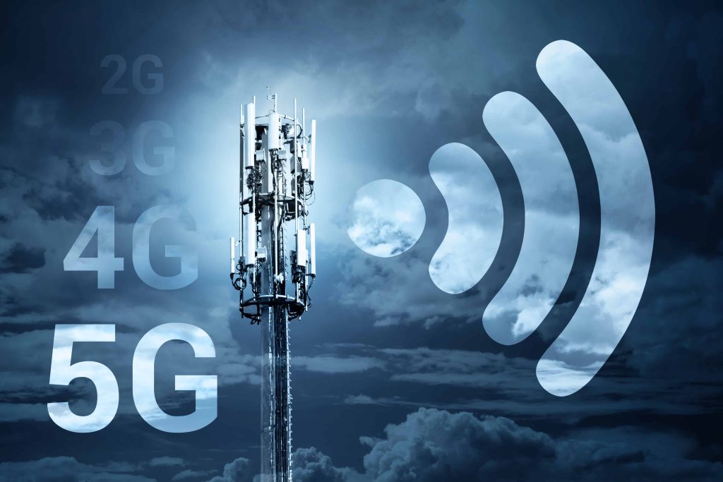 antenne réseau 5G, 4G, 3G, 2G
