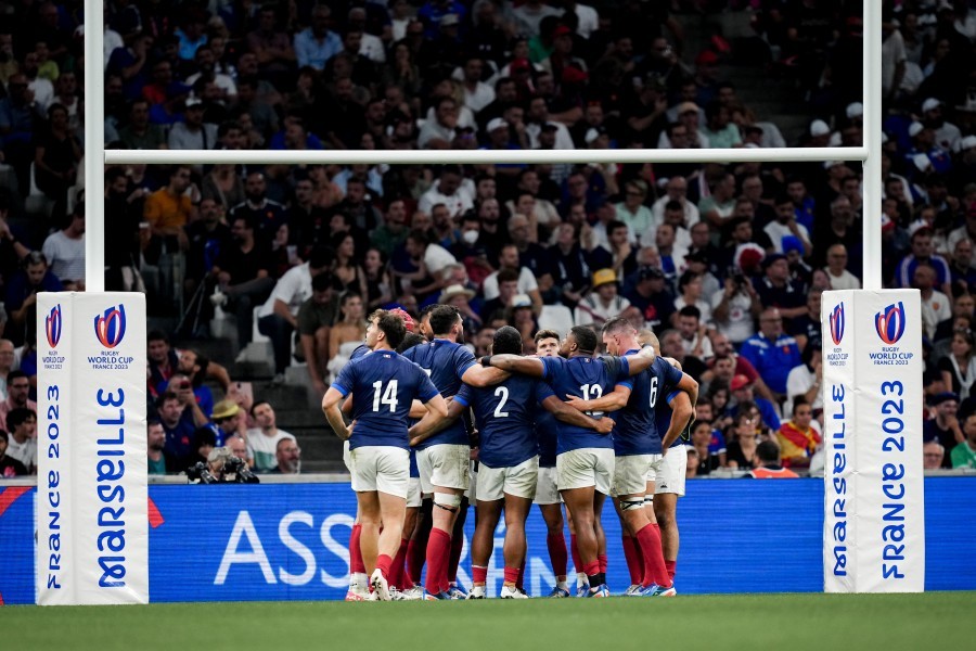 FFR photo XV de France pendant la coupe du monde de rugby