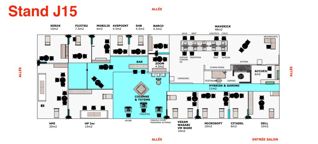 Plan du stand TD SYNNEX It Partners 2024