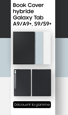 publicité samsung pour les accessoires coque de tablette