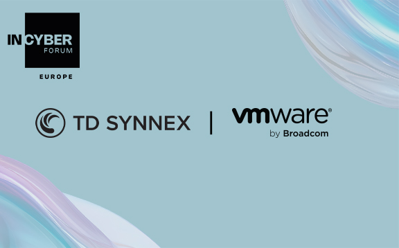 Visuel avec les logos du forum incyber td synnex et de vmware