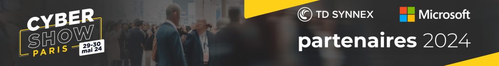 bannière cyber show participation de td synnex et ms